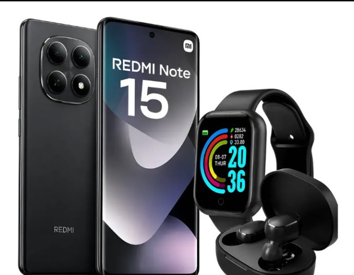 Xiaomi Redmi Note 15 Dual SIM 8GB RAM 256GB Preto